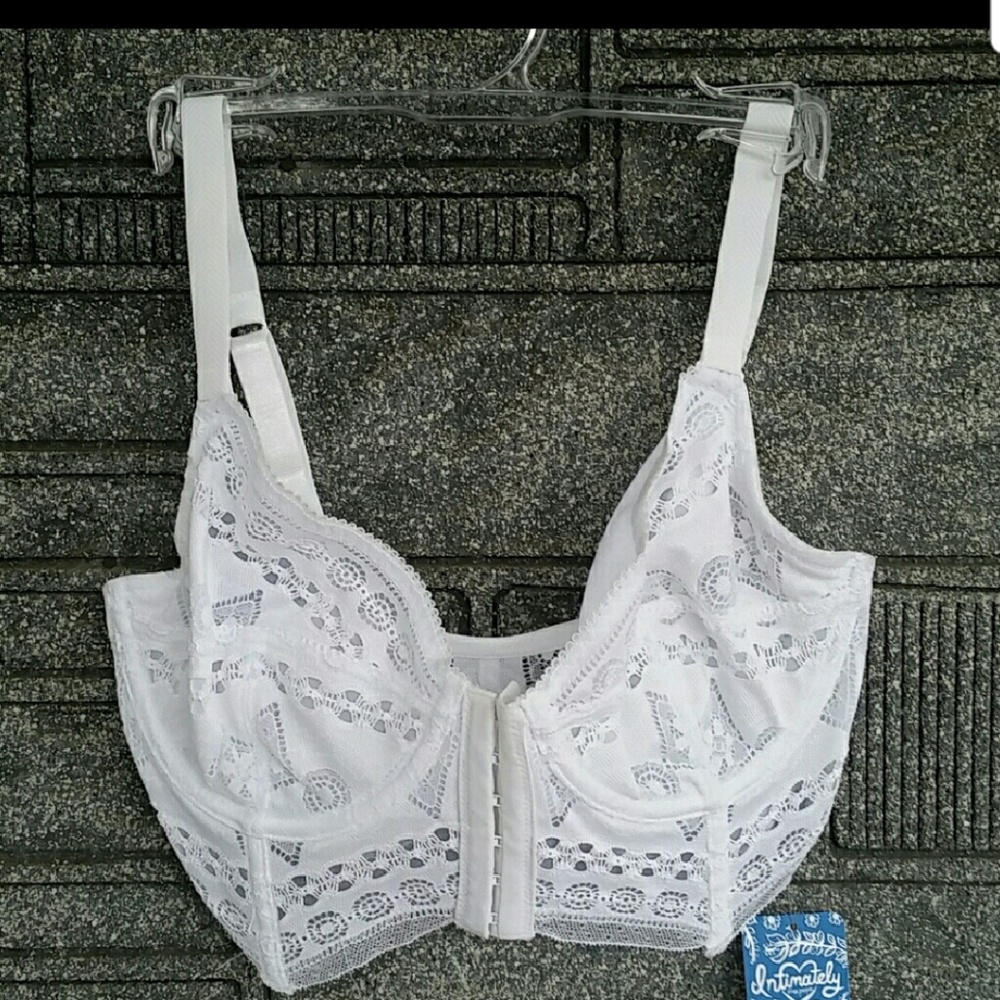 Fee people black  lacey bustier, 32 C